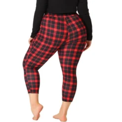 Agnes Orinda Women's Plus Size Trousers Casual Slim Plaid Skinny Pants 9 Agnes Orinda Women's Plus Size Trousers Casual Slim Plaid Skinny Pants -Agnes Orinda GUEST 0018c97e b844 4473 b3b1 c1fc3aebe8b6