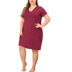 Agnes Orinda Women's Plus Size Solid Comfort Short Sleeves Nightgown 19 Agnes Orinda Women's Plus Size Solid Comfort Short Sleeves Nightgown -Agnes Orinda GUEST 007de5fa 8d3b 4723 9ae3 ebce62a85c3a