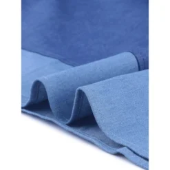 Agnes Orinda Women's Plus Size Puff Sleeve Chambray Shift Dress -Agnes Orinda GUEST 00aa7f27 0c58 482b b4df 801aa21057d2