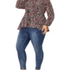 Agnes Orinda Women's Plus Size V Neck Button Up Ruffle Floral Long Sleeve Tunic Peplum Blouse 2 Agnes Orinda Women's Plus Size V Neck Button Up Ruffle Floral Long Sleeve Tunic Peplum Blouse -Agnes Orinda GUEST 00c71a28 05af 4076 a723 778c0a255097