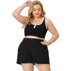 Agnes Orinda Women's Plus Size Short Elastic Back Zipper Trucker Pocket Summer Cargo Shorts 10 Agnes Orinda Women's Plus Size Short Elastic Back Zipper Trucker Pocket Summer Cargo Shorts -Agnes Orinda GUEST 0195cdc7 2056 42e0 83d5 5374de184353