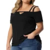 Agnes Orinda Women's Plus Size Cold Shoulder Summer Keyhole Going Out Blouse 2 Agnes Orinda Women's Plus Size Cold Shoulder Summer Keyhole Going Out Blouse -Agnes Orinda GUEST 0293d02f 5152 4c2b 8689 f3f6da18e797