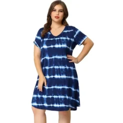 Agnes Orinda Women's Plus Size Tie Dye Trendy V Neck High Low Hem Casual Dresses 12 Agnes Orinda Women's Plus Size Tie Dye Trendy V Neck High Low Hem Casual Dresses -Agnes Orinda GUEST 03768f1f 469a 4457 b2e4 22c8ee7986b2