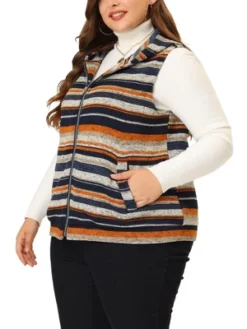 Agnes Orinda Plus Size Jacket For Women Pullover Zip Up Stripe Printed Sleeveless Knit Boho Vest Hoodie 11 Agnes Orinda Plus Size Jacket For Women Pullover Zip Up Stripe Printed Sleeveless Knit Boho Vest Hoodie -Agnes Orinda GUEST 044f2835 900b 43f8 9c10 897da91b0b99