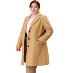 Agnes Orinda Women's Plus Size Winter Notched Lapel Single Breasted Pea Coat 32 Agnes Orinda Women's Plus Size Winter Notched Lapel Single Breasted Pea Coat -Agnes Orinda GUEST 048a8c95 876e 4e91 aa6c 7cc6e3d570f0