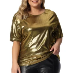 Agnes Orinda Women's Plus Size Metallic Holographic Concert Carival Party Blouse 13 Agnes Orinda Women's Plus Size Metallic Holographic Concert Carival Party Blouse -Agnes Orinda GUEST 067da9cf 28ed 4e7b acd3 6974d838af95