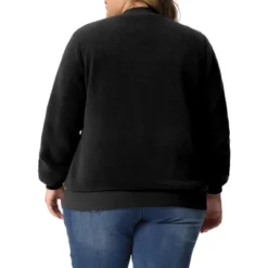 Agnes Orinda Women's Plus Size Shearling Fluffy Fuzzy Long Sleeve Zip Up Fleece Jackets -Agnes Orinda GUEST 0721f945 7af6 49c3 b4d1 e367e5e39fd4