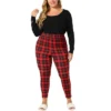 Agnes Orinda Women's Plus Size Check Leggings Stretch Festive Glen Plaid Skinny Pants 1 Agnes Orinda Women's Plus Size Check Leggings Stretch Festive Glen Plaid Skinny Pants -Agnes Orinda GUEST 07cdac68 b068 4cc3 b364 224a620720d1