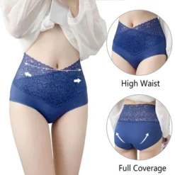 Agnes Orinda Women's 3 Pack Underwear Soft Full Breathable Lace Panties