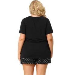 Agnes Orinda Women's Plus Size Comfort Cute Cat Print Short Sleeve Pajama Set -Agnes Orinda GUEST 088614df 6c41 4020 985e c6e8de8796b9