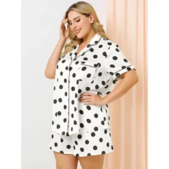 Agnes Orinda Womens Plus Size Bottom Polka Dots Short Sleeve Shirt And Shorts Pajama Set 10 Agnes Orinda Womens Plus Size Bottom Polka Dots Short Sleeve Shirt And Shorts Pajama Set -Agnes Orinda GUEST 097441a3 41ed 492c b917 2e35ccf0592d