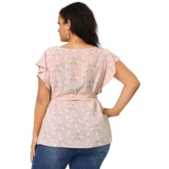 Agnes Orinda Women's Plus Size Blouse Floral Tie Waist Flare Sleeve Top 11 Agnes Orinda Women's Plus Size Blouse Floral Tie Waist Flare Sleeve Top -Agnes Orinda GUEST 0a92c485 897f 4af7 ae0f 34e814c20b9b