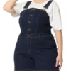 Agnes Orinda Women's Plus Size Denim Shortall Button Jeans Short -Agnes Orinda GUEST 0ae3534d c03e 4972 81d8 49b3e28b8546