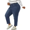 Agnes Orinda Women's Plus Size Pull-On Washed Denim Elastic Waist Stretch Jean 1 Agnes Orinda Women's Plus Size Pull-On Washed Denim Elastic Waist Stretch Jean -Agnes Orinda GUEST 0debc7f7 9030 4025 b7ff e72d315c67ed