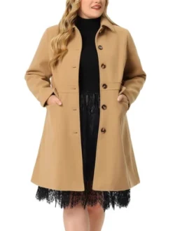 Agnes Orinda Women's Plus Size Winter Outerwear Single Breasted Long Overcoats 16 Agnes Orinda Women's Plus Size Winter Outerwear Single Breasted Long Overcoats -Agnes Orinda GUEST 0ed13b14 24ce 4b2a bffd eeb89bb26f70