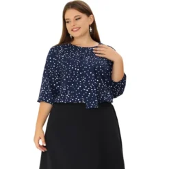 Agnes Orinda Women's Plus Size Work Round Neck Ruffle Chiffon Blouse Top 33 Agnes Orinda Women's Plus Size Work Round Neck Ruffle Chiffon Blouse Top -Agnes Orinda GUEST 0edf04be d554 49a0 bd76 219ff5bd9c46