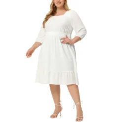 Agnes Orinda Women's Plus Size Swiss Dots Wedding Empire Waist Dresses 16 Agnes Orinda Women's Plus Size Swiss Dots Wedding Empire Waist Dresses -Agnes Orinda GUEST 0fe37a2e e6af 407c bddc c9287f20c3a5