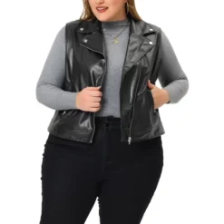 Agnes Orinda Women's Plus Size Leather Motorcycle Zip-Up Riding Biker Crop Vest Jacket 12 Agnes Orinda Women's Plus Size Leather Motorcycle Zip-Up Riding Biker Crop Vest Jacket -Agnes Orinda GUEST 101e22f3 c075 4b95 b670 34efe0c6b06d