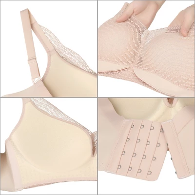 Agnes Orinda Women Plus Minimizer Push-Up Comfort Unlined Lace Bra 5 Agnes Orinda Women Plus Minimizer Push-Up Comfort Unlined Lace Bra - Image 3