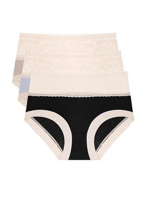 Agnes Orinda Women's 3 Packs Lace Trim Comfort Underwear High Rise Briefs 9 Agnes Orinda Women's 3 Packs Lace Trim Comfort Underwear High Rise Briefs - Image 7