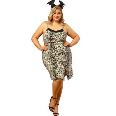 Agnes Orinda Plus Size Dress For Women Adjustable Spaghetti Strap Cami Dresses Skirts Valentine Day 5 Agnes Orinda Plus Size Dress For Women Adjustable Spaghetti Strap Cami Dresses Skirts Valentine Day - Image 3