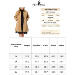 Agnes Orinda Women's Plus Size Winter Outerwear Single Breasted Long Overcoats 15 Agnes Orinda Women's Plus Size Winter Outerwear Single Breasted Long Overcoats -Agnes Orinda GUEST 177c6f17 6d8e 4943 8bf9 0704e02b05e2