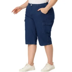 Agnes Orinda Women's Plus Size Jeans Zipper Slash Pocket Button Denim Cargo Shorts 13 Agnes Orinda Women's Plus Size Jeans Zipper Slash Pocket Button Denim Cargo Shorts -Agnes Orinda GUEST 182a677f 1cf3 46f6 86fc 922a24e62a3e