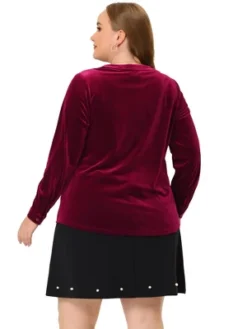 Agnes Orinda Plus Size Shirt For Women Velvet Top Long Sleeve V Neck Button Down Shirts 9 Agnes Orinda Plus Size Shirt For Women Velvet Top Long Sleeve V Neck Button Down Shirts -Agnes Orinda GUEST 1914f758 d78e 4234 933a 59348dbb1a64