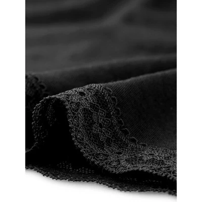 Agnes Orinda Women's Plus Size V Neck Short Sleeve Lace Trim Hem Nightgown 6 Agnes Orinda Women's Plus Size V Neck Short Sleeve Lace Trim Hem Nightgown - Image 4