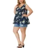 Agnes Orinda Women's Plus Size V Neck Sleeveless Flare Floral Peplum Tank Tops 1 Agnes Orinda Women's Plus Size V Neck Sleeveless Flare Floral Peplum Tank Tops -Agnes Orinda GUEST 1b48a8c1 dbc5 49cd 8e7c 38e8dbf6a5d3