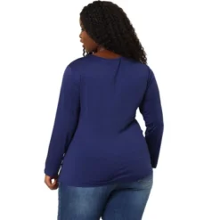 Agnes Orinda Women's Plus Size Tops Blouse Long Sleeve Colorblock Floral Blouses -Agnes Orinda GUEST 1c492b27 0827 449c 92c3 1b3ee4e85f80