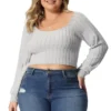 Agnes Orinda Women's Plus Size Ribbed Knit Soft Warm Outfits Long Sleeve Crop Tops 1 Agnes Orinda Women's Plus Size Ribbed Knit Soft Warm Outfits Long Sleeve Crop Tops -Agnes Orinda GUEST 2032b33a 5b6e 47f8 b501 a5aef1a7e312