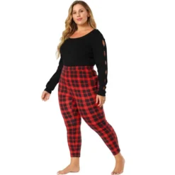 Agnes Orinda Women's Plus Size Check Leggings Stretch Festive Glen Plaid Skinny Pants 11 Agnes Orinda Women's Plus Size Check Leggings Stretch Festive Glen Plaid Skinny Pants -Agnes Orinda GUEST 207f708c b896 4a6e 92d6 f0e537eb1db2