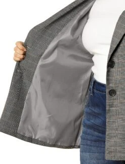 Agnes Orinda Women's Plus Size Plaid Formal Notched Lapel Blazer 13 Agnes Orinda Women's Plus Size Plaid Formal Notched Lapel Blazer -Agnes Orinda GUEST 21353653 d58f 4a79 a380 b9279501e5ed