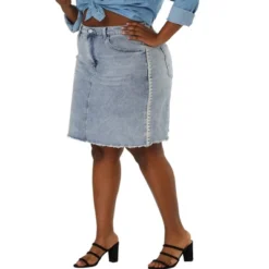 Agnes Orinda Women's Plus Size Denim Embroidered Distressed Ripped Pencil Skirts 16 Agnes Orinda Women's Plus Size Denim Embroidered Distressed Ripped Pencil Skirts -Agnes Orinda GUEST 21c9d520 a974 4e0f bd19 f4898aed9068