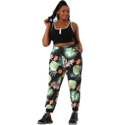 Agnes Orinda Women's Plus Size Adjustable Elastic Waist Pockets Tropical Harem Jogger Pants 18 Agnes Orinda Women's Plus Size Adjustable Elastic Waist Pockets Tropical Harem Jogger Pants -Agnes Orinda GUEST 228cc8c9 8874 41fc a93f 4a1cc9da6fa9