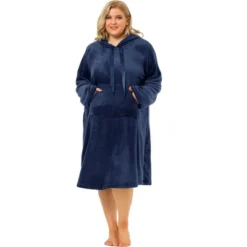Agnes Orinda Women's Plus Size Flannel Hoodie Pocket Midi Nightgowns 10 Agnes Orinda Women's Plus Size Flannel Hoodie Pocket Midi Nightgowns -Agnes Orinda GUEST 23c71418 d41b 4ba9 a577 c39c919a7919