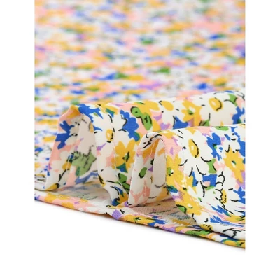 Agnes Orinda Women's Plus Size Floral Short Sleeve Casual Blouse 7 Agnes Orinda Women's Plus Size Floral Short Sleeve Casual Blouse - Image 5