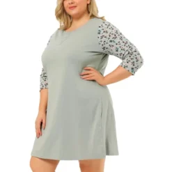 Agnes Orinda Women's Plus Size Cute Floral 3/4 Sleeve Floral Print Nightgowns 15 Agnes Orinda Women's Plus Size Cute Floral 3/4 Sleeve Floral Print Nightgowns -Agnes Orinda GUEST 27ab85ac 2fa2 4c1f 8572 51430f406fa2