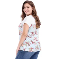 Agnes Orinda Women's Plus Size Dolman Sleeve Print Shirt Sheer Floral Summer T-shirts 10 Agnes Orinda Women's Plus Size Dolman Sleeve Print Shirt Sheer Floral Summer T-shirts -Agnes Orinda GUEST 281e9d7c 995c 4e51 b304 cabf00ec2fbb