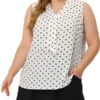 Agnes Orinda Women's Plus Size Elegant Formal Polka Dots Sleeveless Tie Neck Tank Top 2 Agnes Orinda Women's Plus Size Elegant Formal Polka Dots Sleeveless Tie Neck Tank Top -Agnes Orinda GUEST 2dee39b0 8773 4dd9 91fd eec589ef3e98