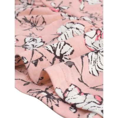 Agnes Orinda Womens Plus Size Loungewear Floral Elastic Waist Short Sleeve Pajamas Set 6 Agnes Orinda Womens Plus Size Loungewear Floral Elastic Waist Short Sleeve Pajamas Set - Image 4