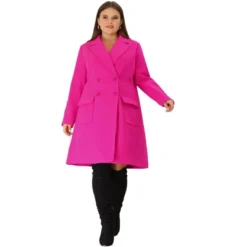 Agnes Orinda Women's Plus Size Winter Peacoat Notched Lapel Double Breasted Long Overcoats 25 Agnes Orinda Women's Plus Size Winter Peacoat Notched Lapel Double Breasted Long Overcoats -Agnes Orinda GUEST 2fa3ed06 8fb0 45ad 8379 05a3976804be