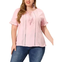 Agnes Orinda Women's Plus Size Lace Hollow Out Ruffle Boho Blouse 18 Agnes Orinda Women's Plus Size Lace Hollow Out Ruffle Boho Blouse -Agnes Orinda GUEST 34835e62 075a 4e59 bc86 7217fe897c99