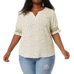 Agnes Orinda Women's Plus Size Pin Dots Smocked Floral Boho Blouses 18 Agnes Orinda Women's Plus Size Pin Dots Smocked Floral Boho Blouses -Agnes Orinda GUEST 34dded78 da86 4928 8b6b 11a0c99b731f
