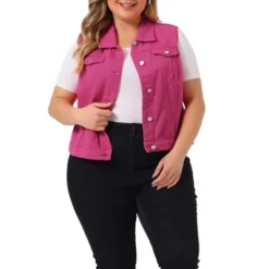 Agnes Orinda Women's Plus Size Buttons With Two Chest Flap Pockets Denim Vests 32 Agnes Orinda Women's Plus Size Buttons With Two Chest Flap Pockets Denim Vests -Agnes Orinda GUEST 35b53590 e2b8 4dc9 a8c4 5f557148b77c
