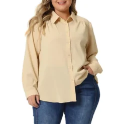 Agnes Orinda Women's Plus Size V Neck Long Sleeve Classic Fit Business Office Button Down Shirts 11 Agnes Orinda Women's Plus Size V Neck Long Sleeve Classic Fit Business Office Button Down Shirts -Agnes Orinda GUEST 36f4e16e 3541 4048 8eea 1c287b386224
