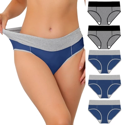 Agnes Orinda Women's 5 Packs High Rise Brief Stretchy Underwear 19 Agnes Orinda Women's 5 Packs High Rise Brief Stretchy Underwear - Image 17