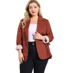Agnes Orinda Women's Plus Size Work Fashion Notched Lapel Formal Blazer 19 Agnes Orinda Women's Plus Size Work Fashion Notched Lapel Formal Blazer -Agnes Orinda GUEST 3988552d 4f74 40b6 b995 76ef357c65e5