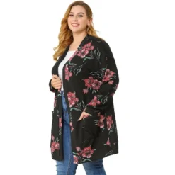 Agnes Orinda Women's Plus Size Lightweight Open Front Knit Floral Cardigan 20 Agnes Orinda Women's Plus Size Lightweight Open Front Knit Floral Cardigan -Agnes Orinda GUEST 3c7da9d2 1ec4 4249 a506 d1c177137e09